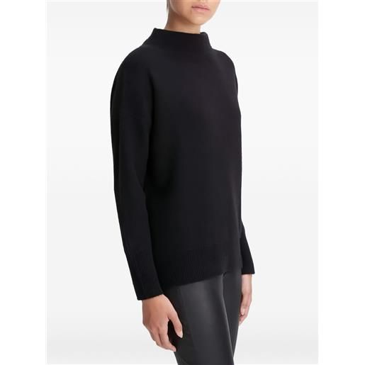 Vince maglione con scollo a imbuto - nero