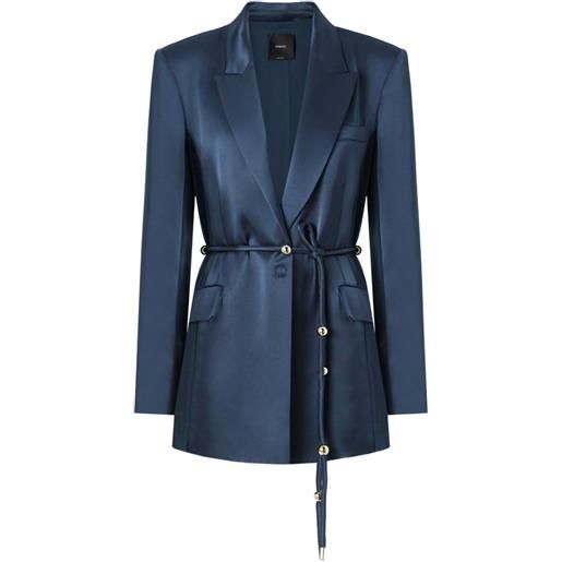 PINKO giacca carillon con cintura - blu