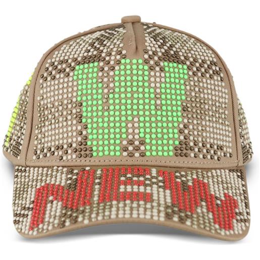 Walter Van Beirendonck cappello new con decorazione - marrone