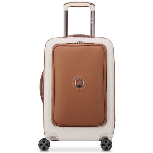 Delsey Paris chatelet air 2.0 carrello cabina a 4 ruote da 55 cm con piega ad espansione beige