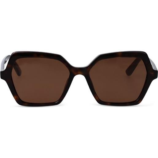 Alexander McQueen Eyewear occhiali da sole am0537s geometrici - marrone