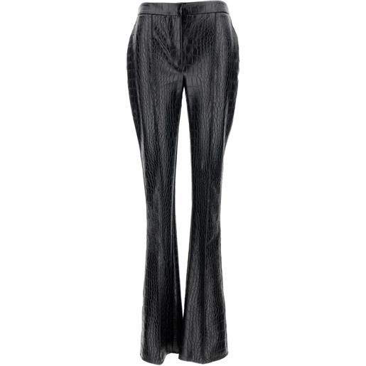 Elisabetta Franchi pantaloni a vita alta - nero
