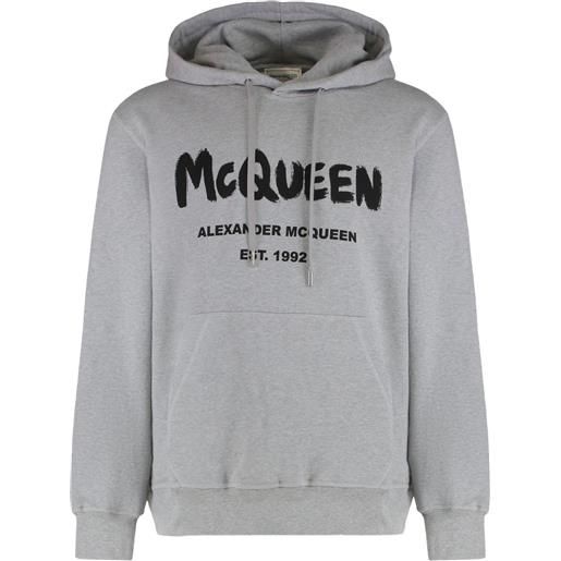 Alexander McQueen felpa con cappuccio - grigio