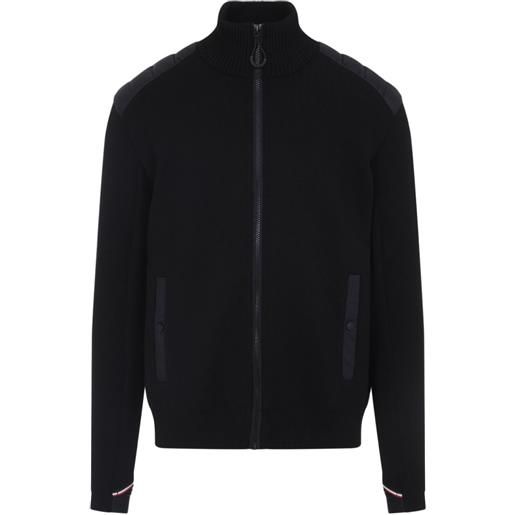Moncler Grenoble cardigan con zip - nero