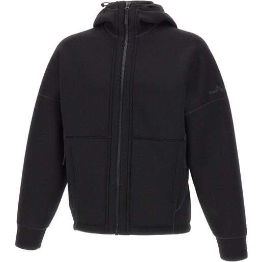 Stone Island felpa con cappuccio e zip - nero