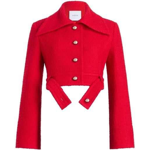 Patou giacca con cintura - rosso