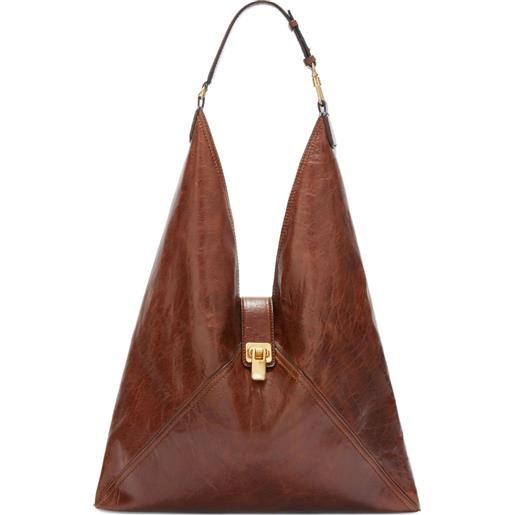 Ermanno Scervino clutch dudu grande con fibbia - marrone