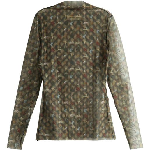 YASSMIN SALEH t-shirt la reverie tattoo - marrone