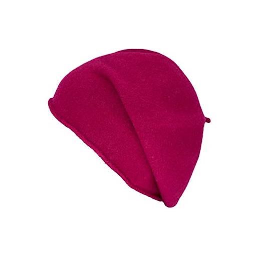 Kopka Accessories kopka - berretto da basco in lana 100% lana (merino), da donna rosa/magenta. Taglia unica