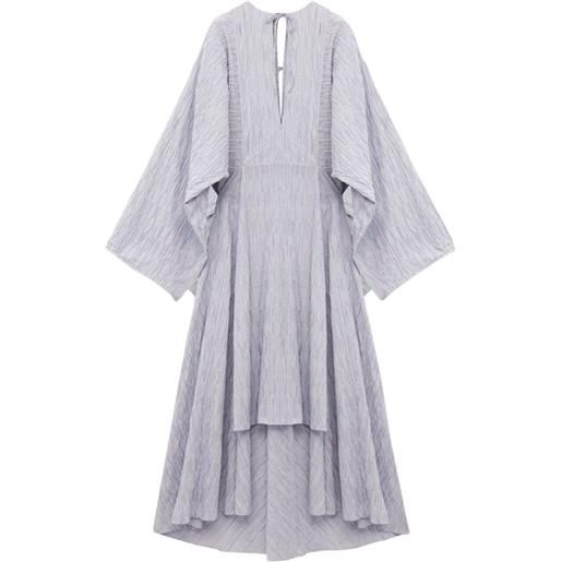 LOEWE abito midi plissettato - blu