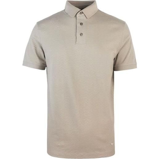 Emporio Armani polo con logo - toni neutri