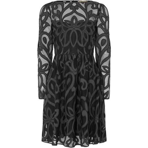 Temperley London abito corto louis a maniche lunghe - nero