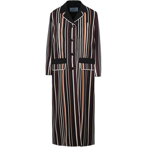 Prada soprabito a righe - nero