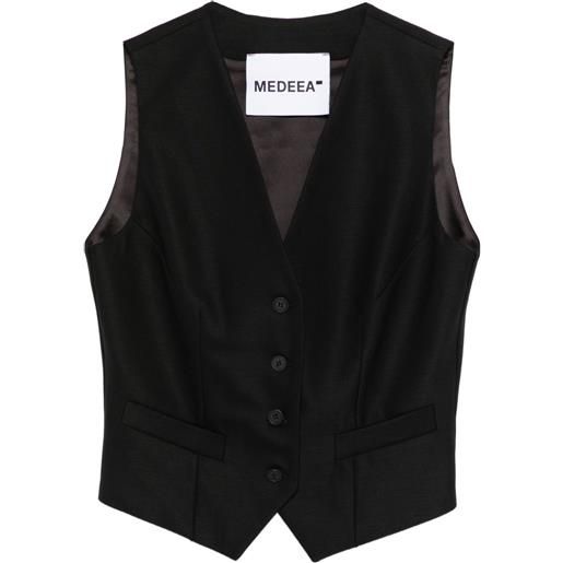 MEDEEA gilet in lana - nero