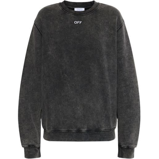 Off-White felpa con applicazione - grigio