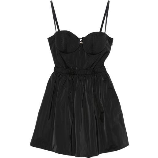 Elisabetta Franchi abito corto con scollo a cuore - nero