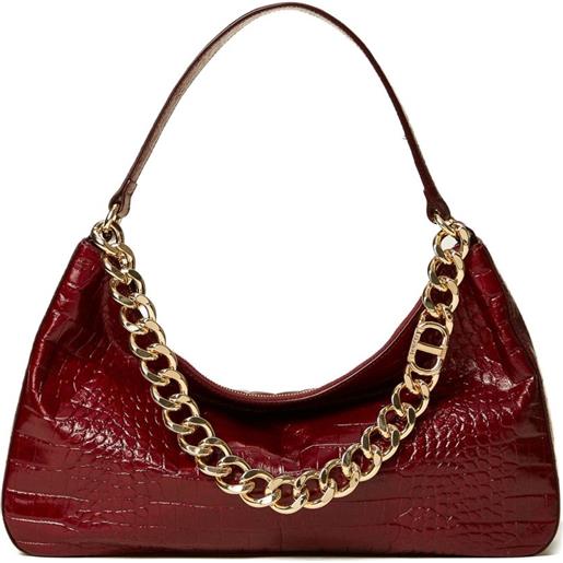 TWINSET borsa a spalla liliane con catena - rosso