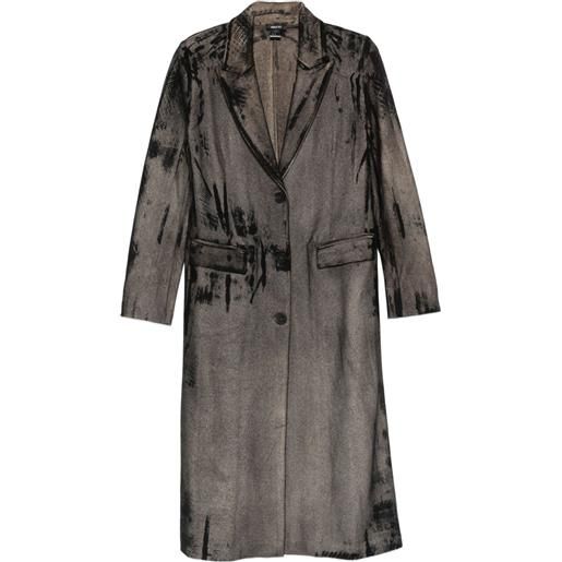 Avant Toi cappotto monopetto in lana - nero