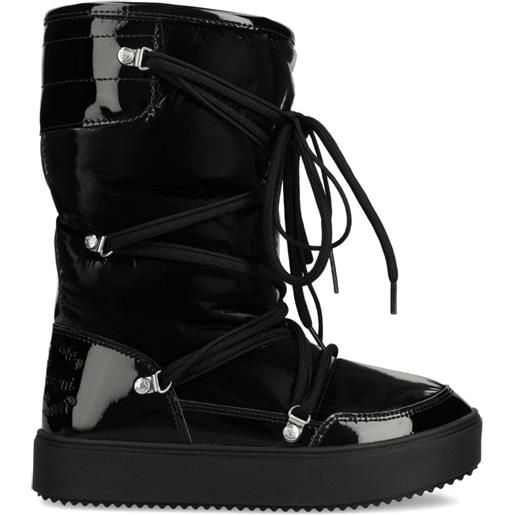 Chiara Ferragni stivali da neve con logo - nero