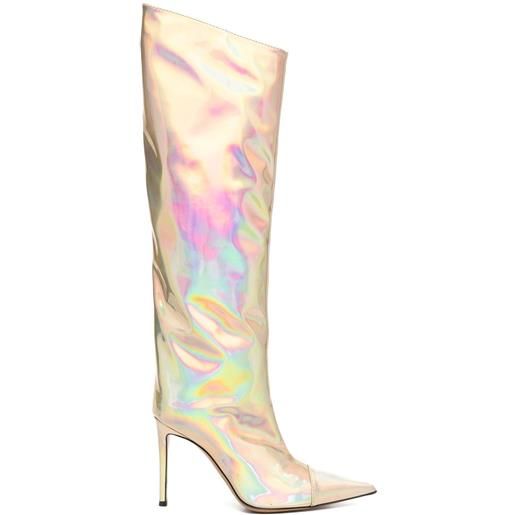 Alexandre Vauthier stivali al ginocchio - oro