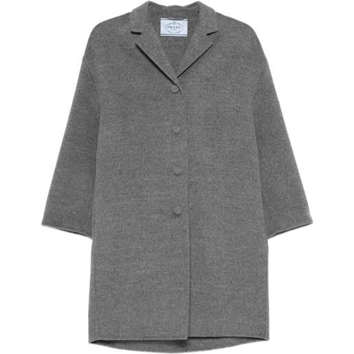 Prada cappotto con maniche crop - grigio