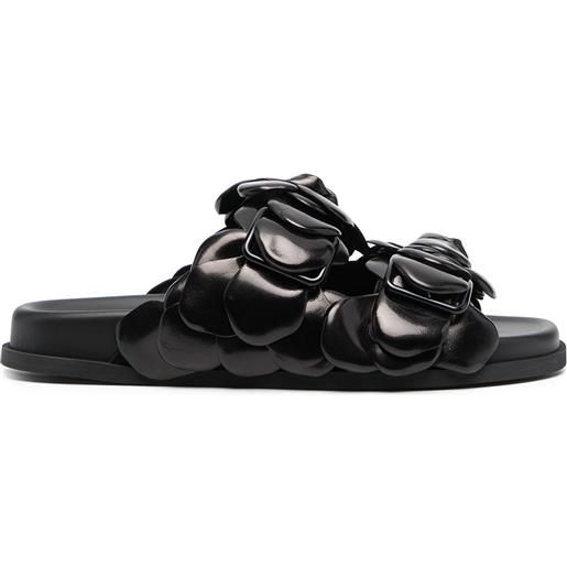 Valentino Garavani sandali con dettaglio rosa - nero