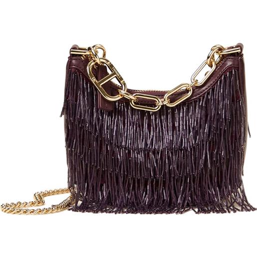 TWINSET borsa a spalla coissant - rosso