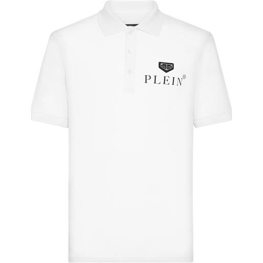 Philipp Plein polo con stampa - bianco