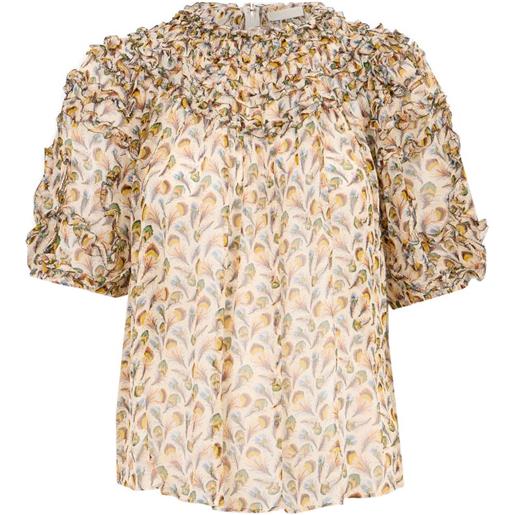 Ulla Johnson blusa isolda - toni neutri