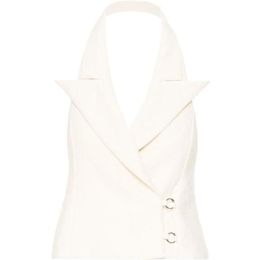 MEDEEA gilet con scollo a v - toni neutri