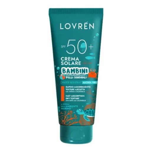 CLINICALFARMA Srl lovren crema solare viso e corpo spf50+ bambini - protezione alta per pelli sensibili