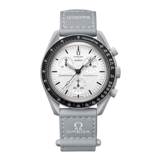 Swatch orologio da polso moonswatch omega x 1965 in bioceramica