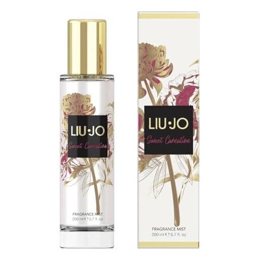 Liu Jo sweet carnation acqua corpo profumata donna 200 ml - spray floreale delicato con note di garofano e vaniglia - profumo corpo leggero e romantico (sweet carnation 1 unità)