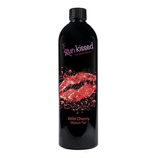 Funkissed 1000ml wild cherry profumato abbronzante - medio abbronzatura artificiale spray abbronzatura liquido (10% dha)