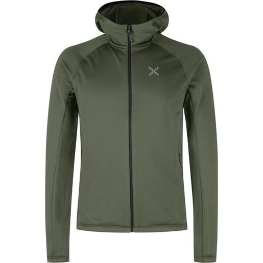 MONTURA fadis grid hooded maglia outdoor unisex