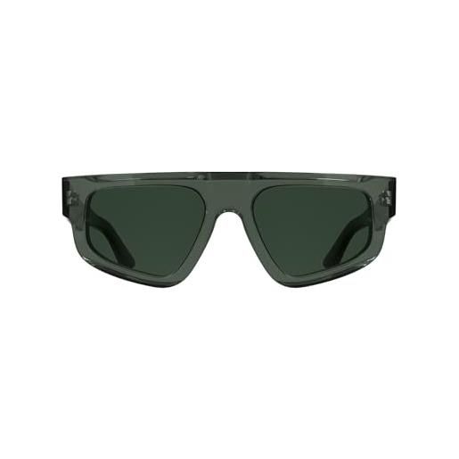 Calvin Klein unisex adult sunglasses ck25539s - transparent green with solid green lens