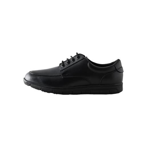 NEXT ragazzo scarpe per la scuola eleganti in pelle stringate nero