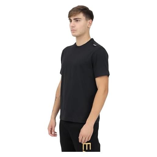 EA7 emporio armani t-shirt uomo girocollo logo series in cotone 6dpt06pjffz 8058997383271 - m nero argento m
