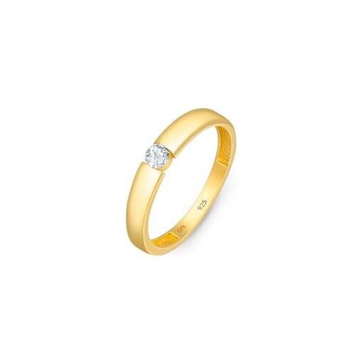 THOMAS SABO Anello da donna a forma di V, argento TR2393-001-21, 52, Argento sterling, Nessuna pietra preziosa