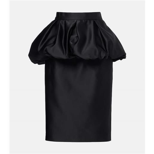 Max Mara gonna a tubino ossido con peplum