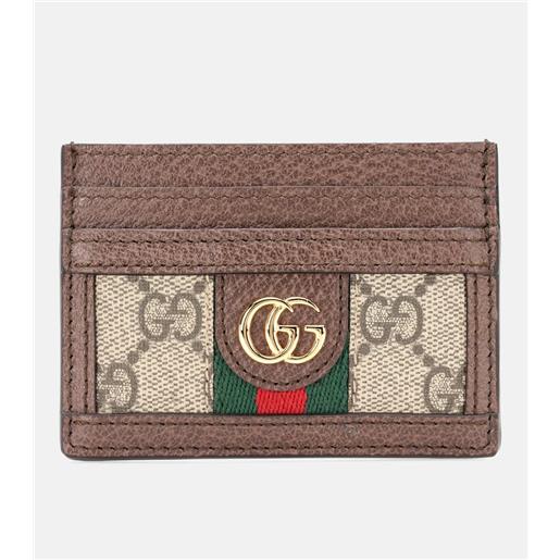 Gucci portacarte ophidia in pelle e gg supreme