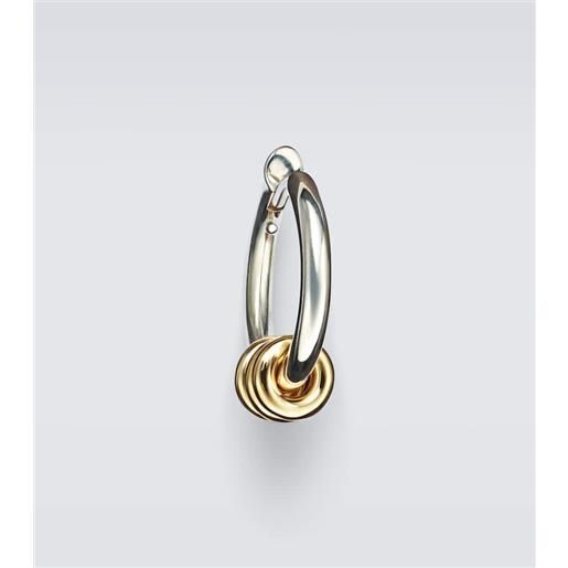 Spinelli Kilcollin orecchino singolo nevine max in argento sterling e oro 18kt