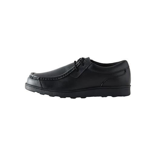 NEXT ragazzo scarpe per la scuola in pelle stringate nero