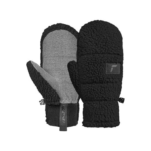 Reusch bob mitten guanti unisex - guanti teddy per uomo e donna con soft. Plush, pile teddy, isolamento tec. Fill, pull loop, caldi e soffici per tutti i giorni e le passeggiate invernali