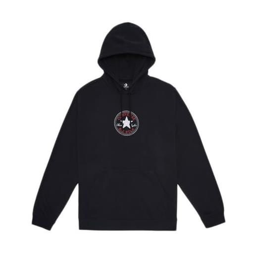 Converse all star felpa con cappuccio, nero, xxl unisex-adulto