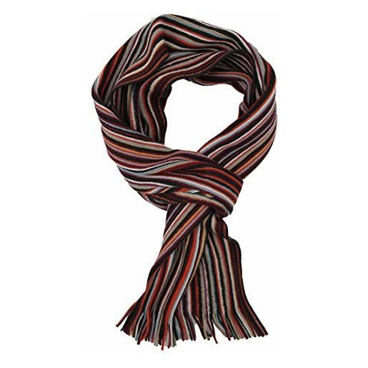Rotfuchs sciarpa lavorata a maglia sciarpa da uomo unisex in lana a righe multicolore multicolore