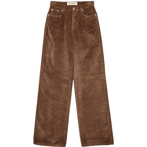 ROY ROGERS pantalone palazzo in velluto 500 righe marta donna