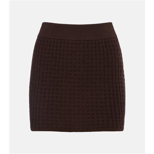 Jardin des Orangers minigonna in lana e cashmere a nido dâape