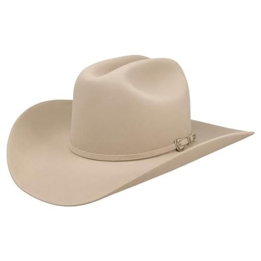 Stetson cappello western skyline 6x fur felt donna/uomo - made in usa di feltro pelo con fodera estate/inverno primavera estate autunno inverno - 60 cm beige chiaro