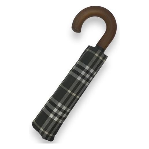 Ombrelli Domizio dal 1989 ombrello pieghevole antivento uomo 10 stecche - ultra leggero con apertura automatica portatile da viaggio - diametro 104 cm (f4)